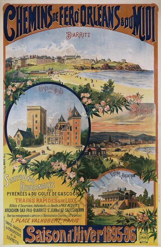Pyrenees vintage french resort